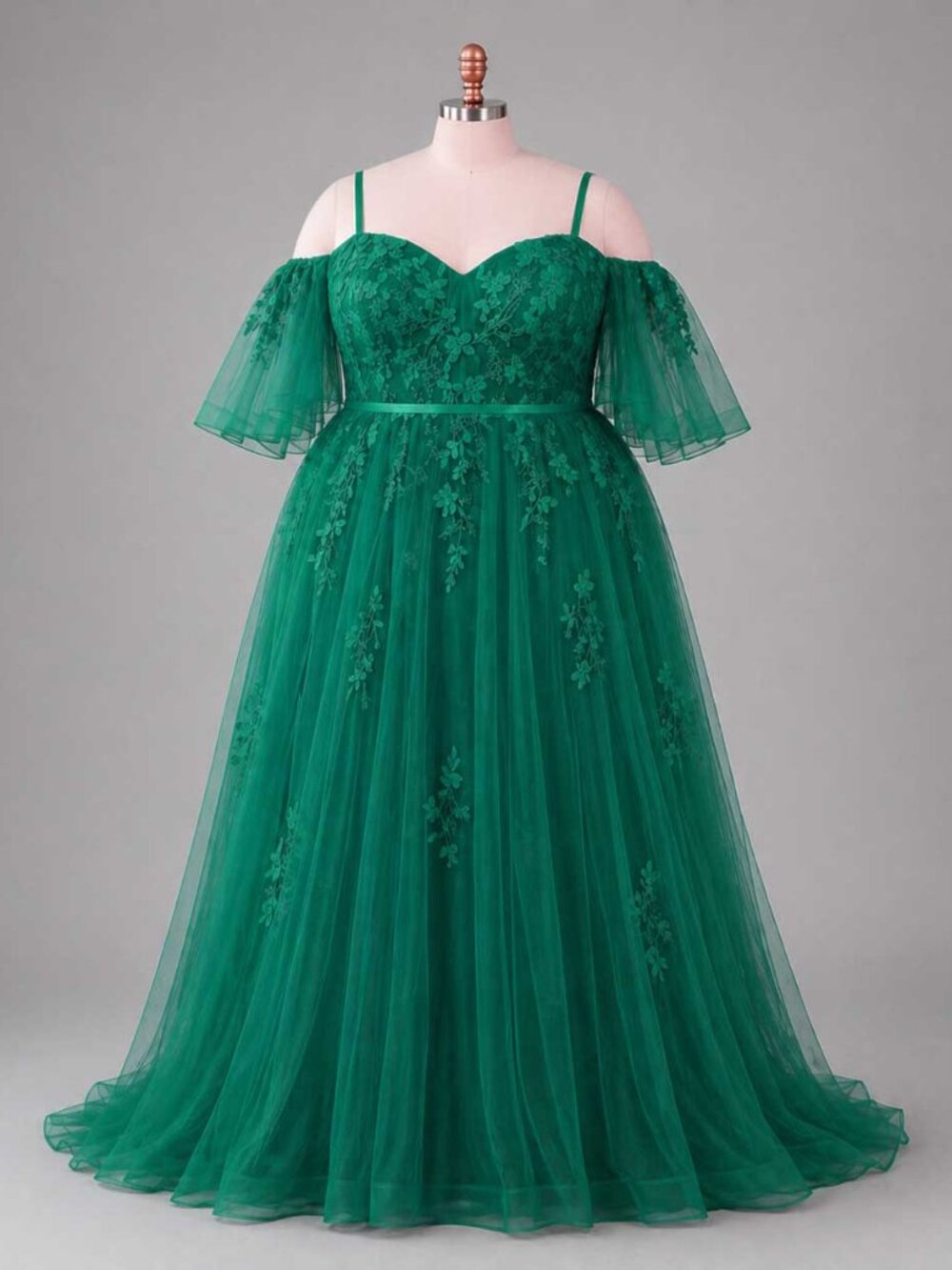 New Size 18W Maxi Green Formal Prom Evening Dress